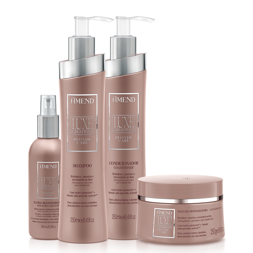 Kit Amend Luxe Creations Blonde Care | 4 produtos